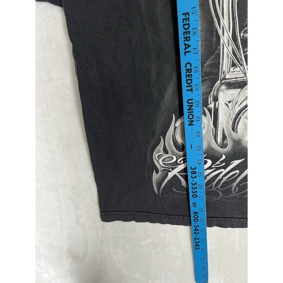 Vintage Ride or Die My Old Lady Motorcycle David Gonzales T-Shirt Size 2XL Y2K - Picture 6 of 11